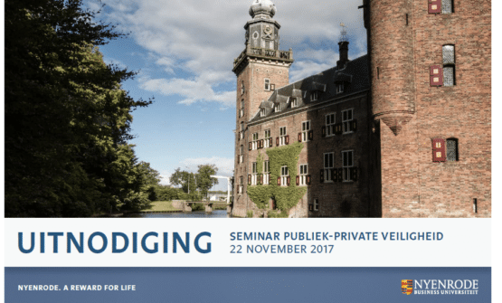 Uitnodiging: Seminar Publiek-Private Veiligheid Nyenrode Businessuniversiteit